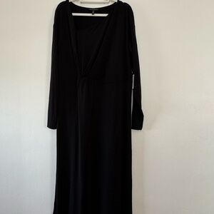Elegant Black Long Sleeve Dress